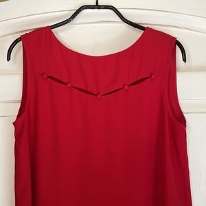 Melanie Lyne Sleeveless Blouse - Red
